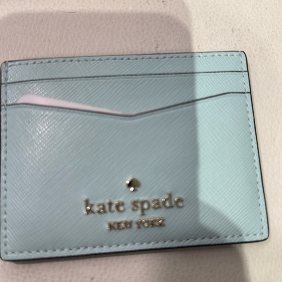 Kate Spade Light Blue Card Holder - Picture 1 of 1